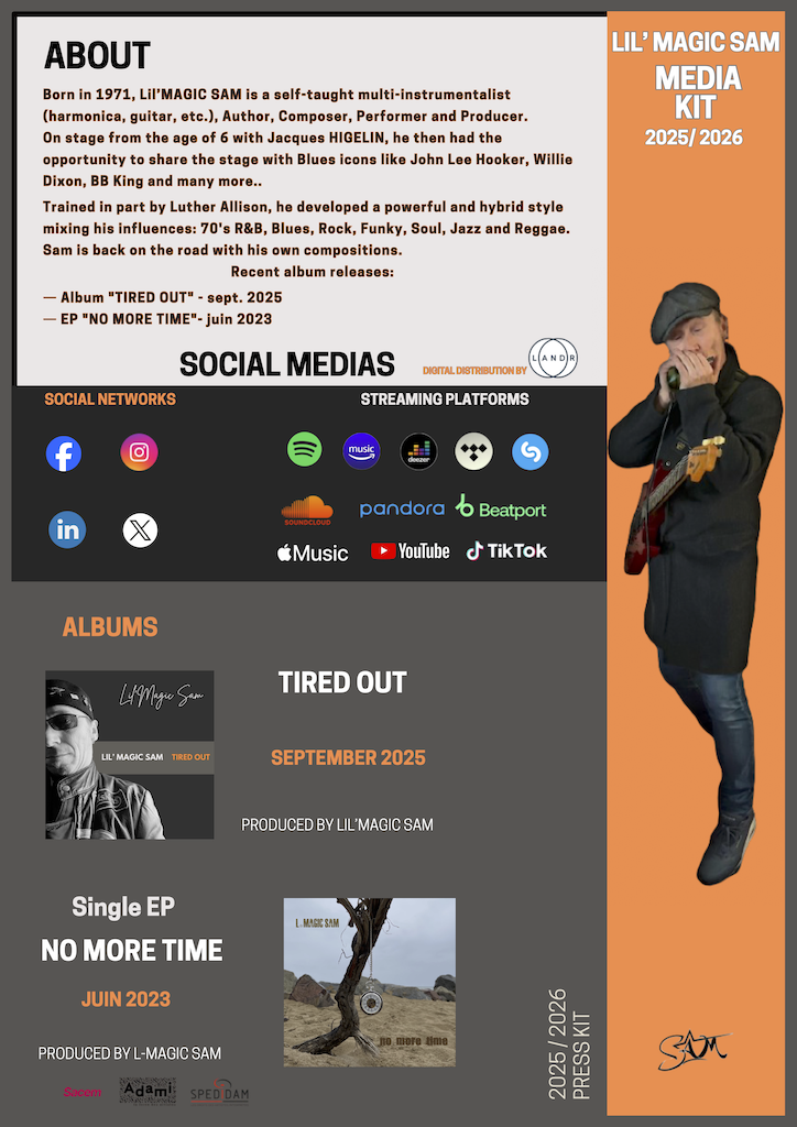 Lil'MAGIC SAM Professional Media Kit 2025-2026 VERSVO-FR-VERSION -2:2