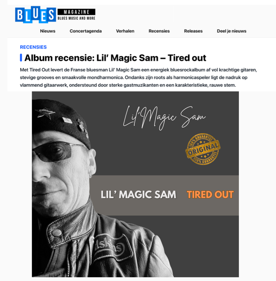Lil'Magic Sam BLUES MAGAZINE NL -ALBUM REVIEW .august 2026